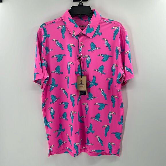 Chubbies Men's Performance Polo 2.0 - The Toucan Do it - Medium - NWT - Picture 1 of 5
